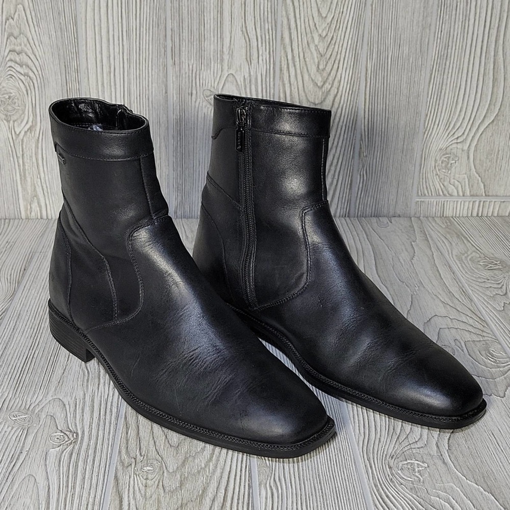 Blondo Leather Black Waterproof Boots, Men's 11.5 - Picture 10 of 16